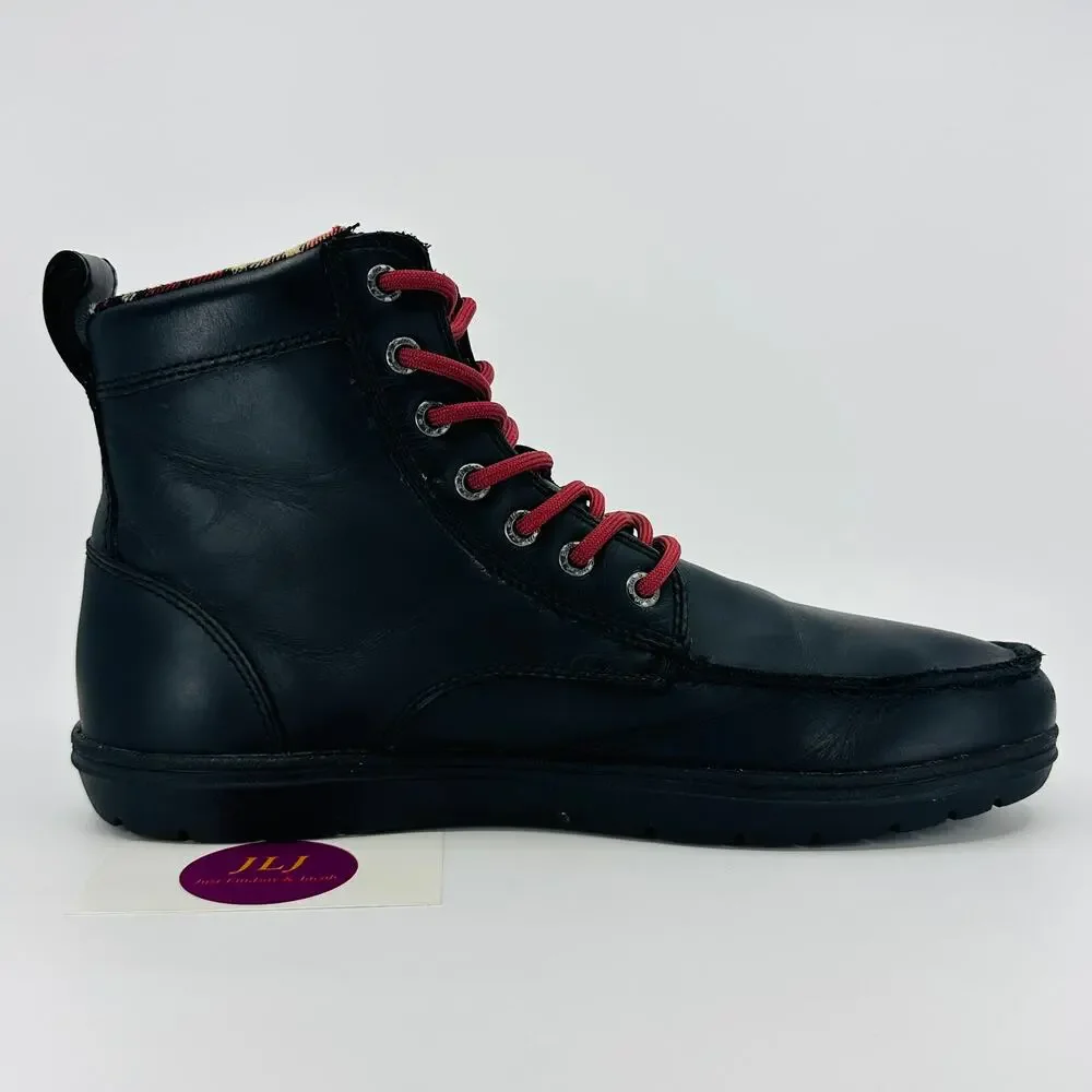 Lems Men's Boulder Boot Leather Zero Drop Barefoot Minimalist Boots Size 9.5